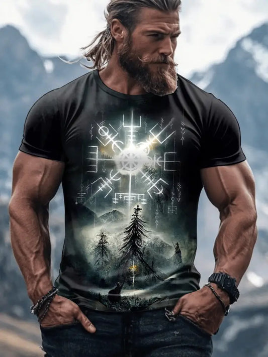 T-shirt Viking Homme Noir / S