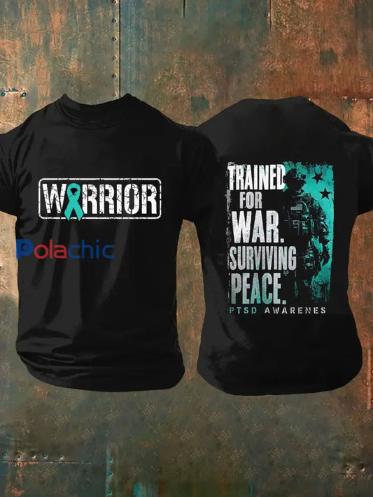 T-shirt Vintage PTSD Cognitive Veteran Print Homme A / S