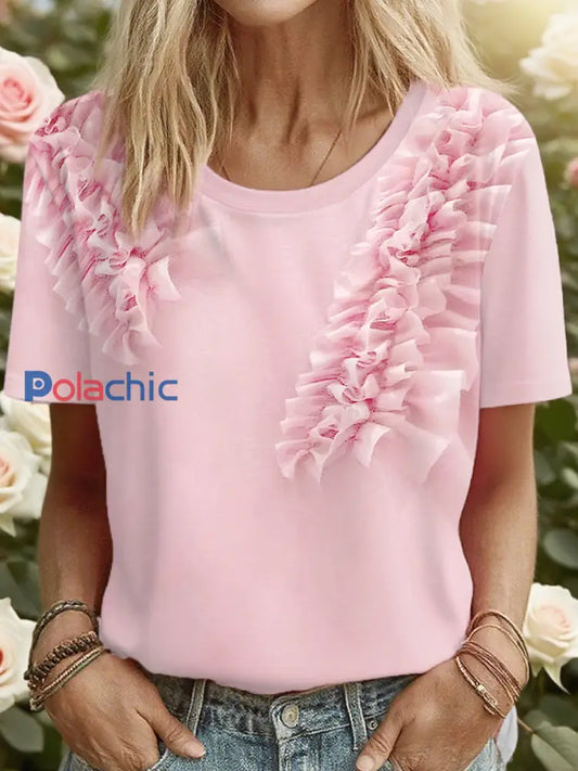 T-Shirts Cancer du sein pour femmes Rose / S