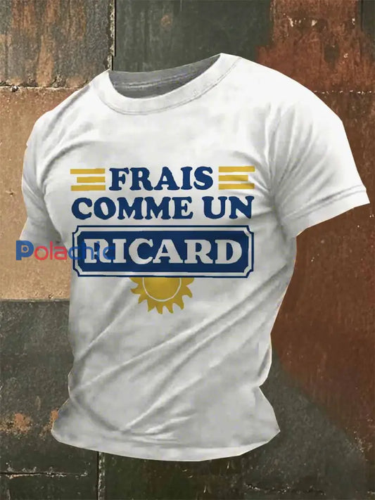 Tee-shirt imprimé à manches courtes Tant Qu’il Y A Du Ricard Homme comme image / S