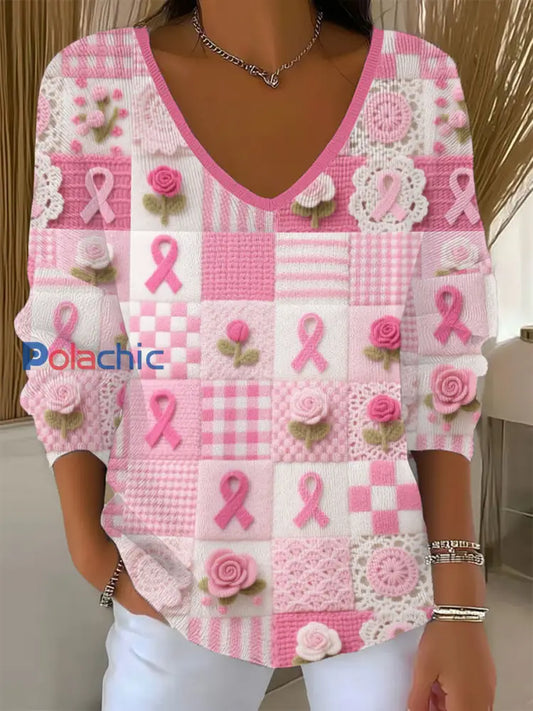 Top Décontracté Femme Rose Imprimé Floral Rose / S