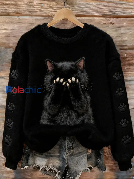 Top en flanelle décontracté à imprimé animal rétro pour femmes A / S