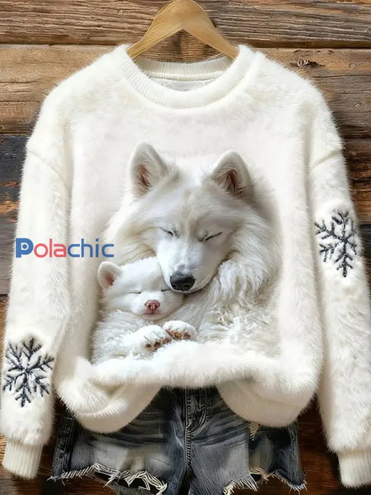 Top en flanelle décontracté à imprimé animal rétro pour femmes A / S