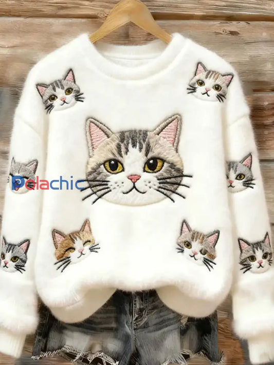 Top en flanelle décontracté à imprimé animal rétro pour femmes A / S
