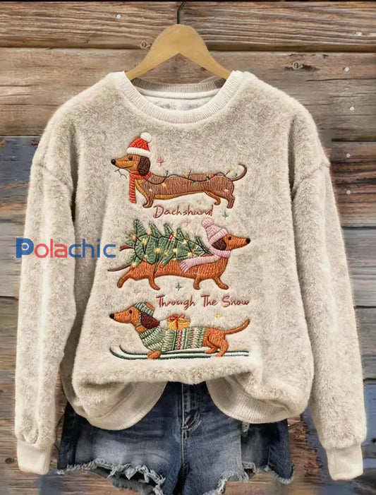 Top en flanelle décontracté à imprimé animal rétro pour femmes A / S