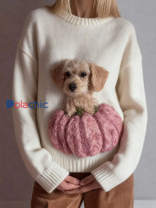 Tops de chien citrouille d’automne pour femmes comme image / S
