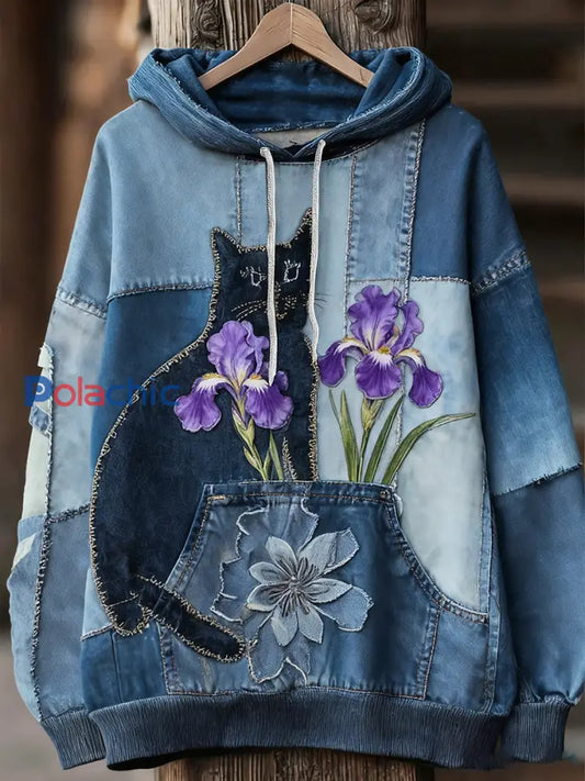 Unisexe Animal Art Print Casual Vintage Hoodie A / S