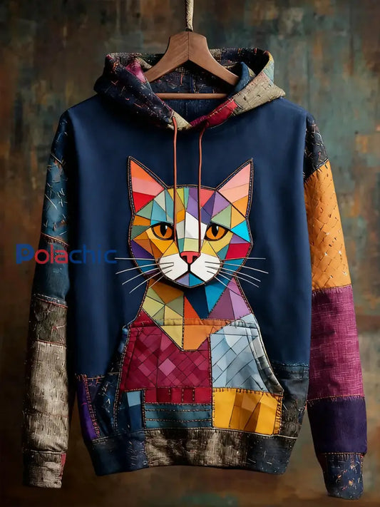 Unisexe Animal Art Print Casual Vintage Hoodie A / S