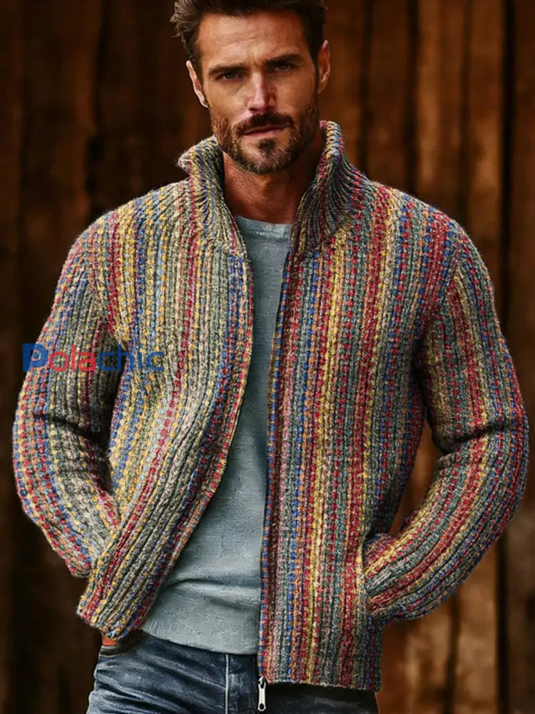 Veste à glissière Geometric Art Homme comme image / S