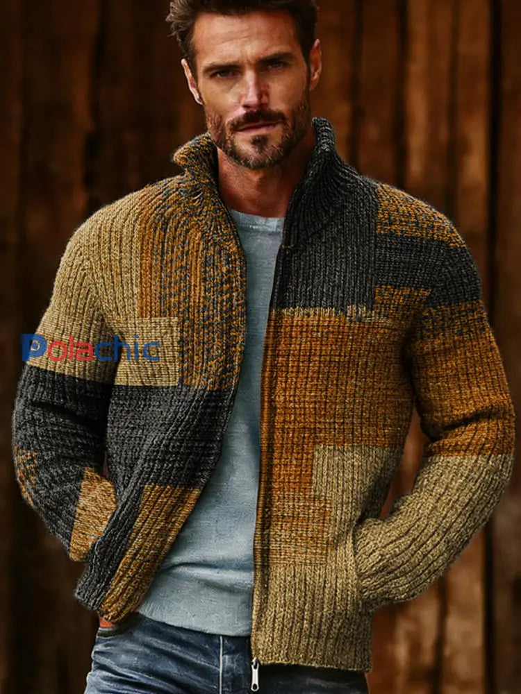 Veste à glissière Geometric Art Homme comme image / S