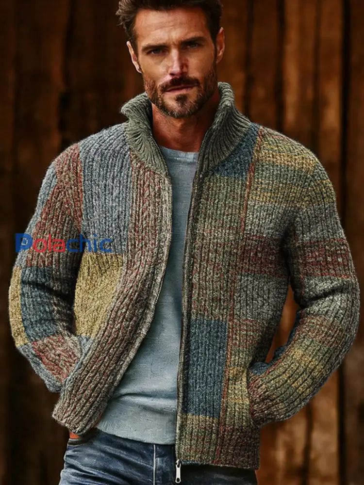 Veste à glissière Geometric Art Homme comme image / S
