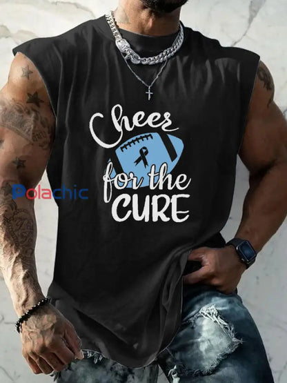 Veste de sensibilisation au cancer de la prostate pour hommes Noir / S