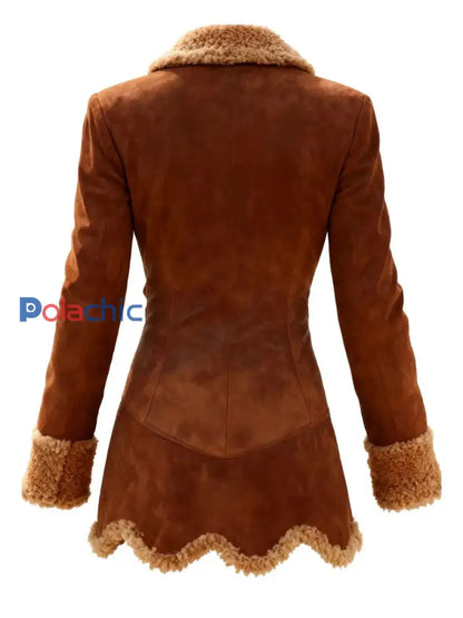 Veste décontractée en peluche rétro pour femmes