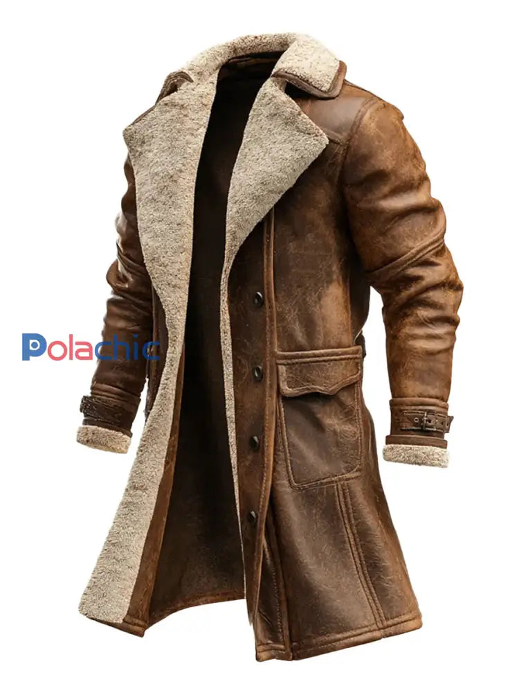 Veste décontractée en peluche rétro pour hommes