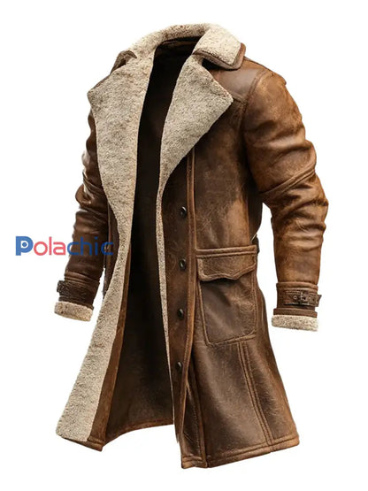 Veste décontractée en peluche rétro pour hommes