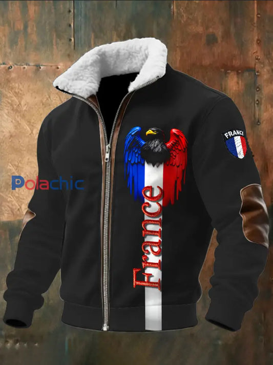 Veste décontractée French Eagle Homme Noir / S