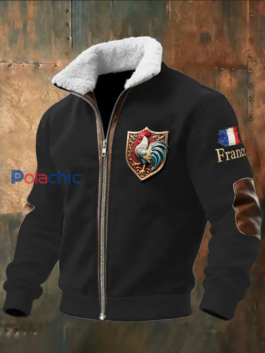 Veste décontractée French Rooster pour homme Noir / S