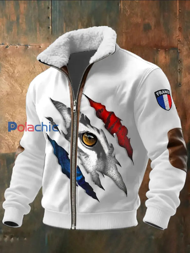 Veste Décontractée Homme Blanc Français Blanc / S
