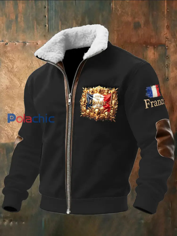Veste Décontractée Homme Noir Français Noir / S