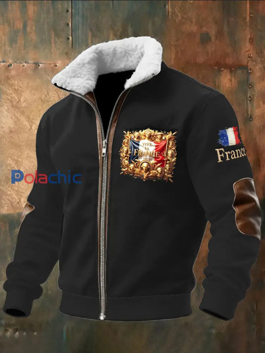 Veste Décontractée Homme Noir Français Noir / S
