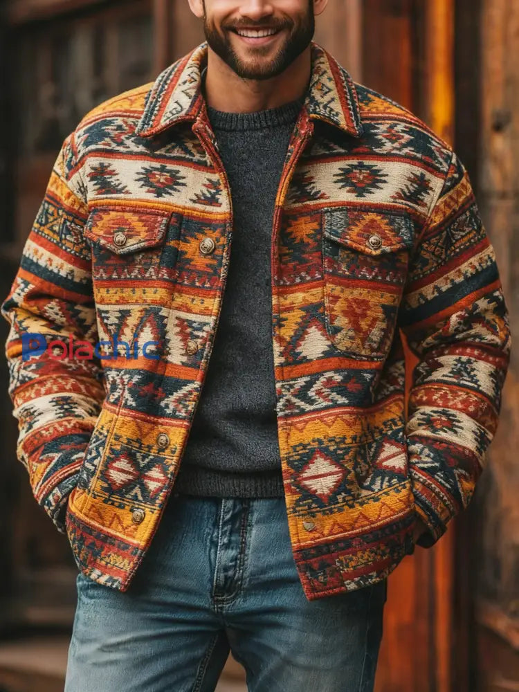 Veste décontractée Western Vintage Homme comme image / S