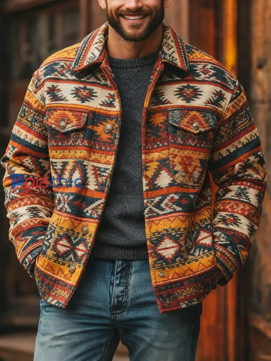 Veste décontractée Western Vintage Homme comme image / S