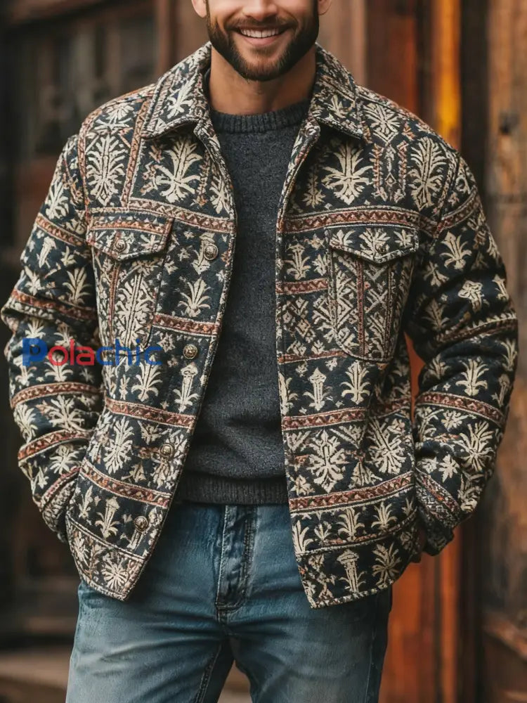 Veste décontractée Western Vintage Homme comme image / S