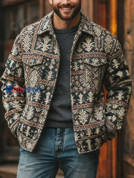 Veste décontractée Western Vintage Homme comme image / S