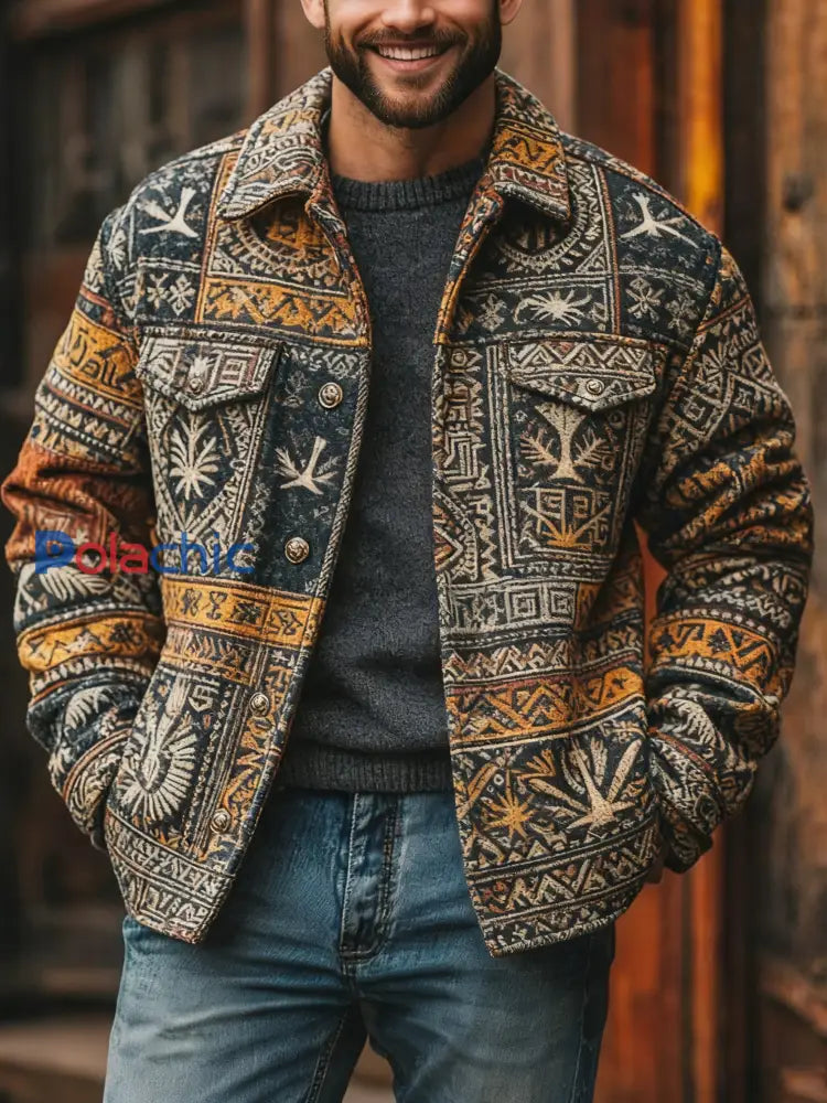 Veste décontractée Western Vintage Homme comme image / S