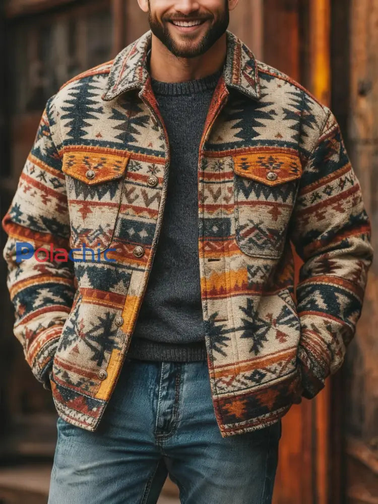 Veste décontractée Western Vintage Homme comme image / S