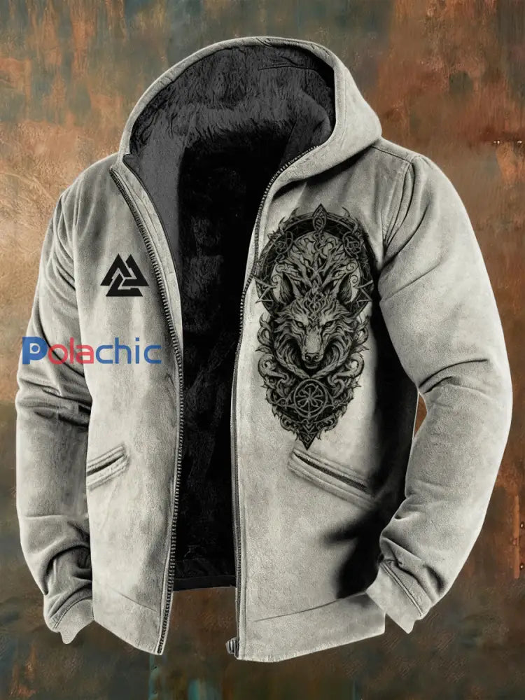 Veste doublée en molleton Viking Homme Gris clair / S