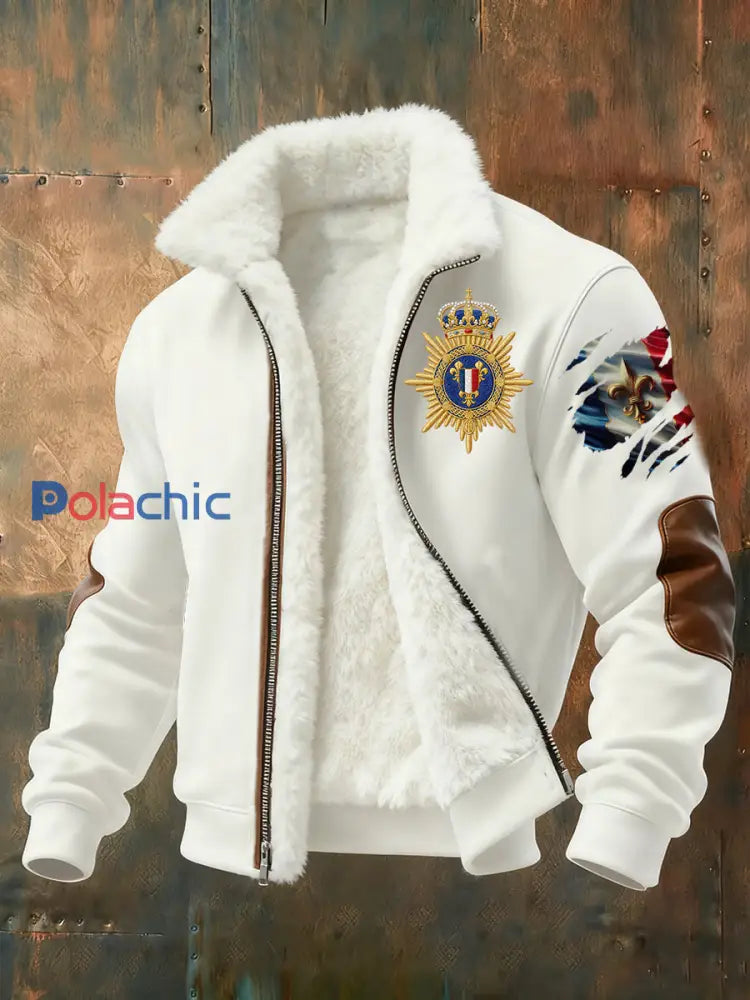 Veste France Plush Homme Blanc / S