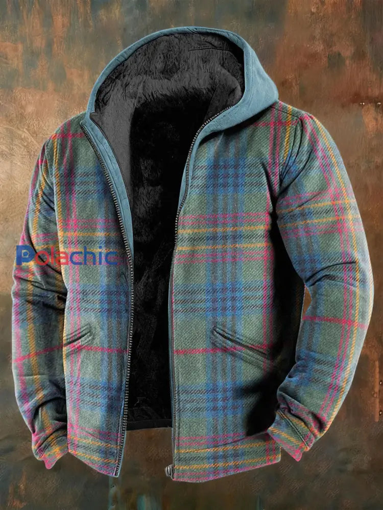 Veste Homme Géométrique Art Doublée Polaire couleur mélangée / S