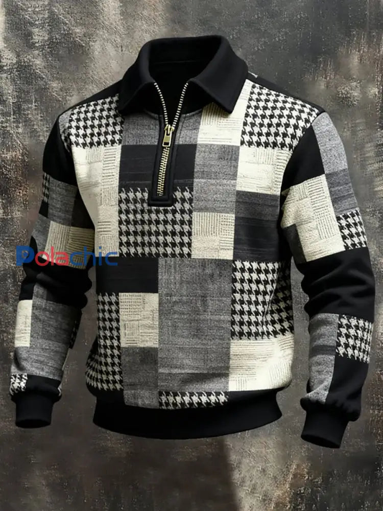 Veste Homme Imprimée Vintage Zippée comme image / S