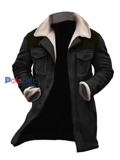 Veste Retro Pocket Zipper Homme noir / S