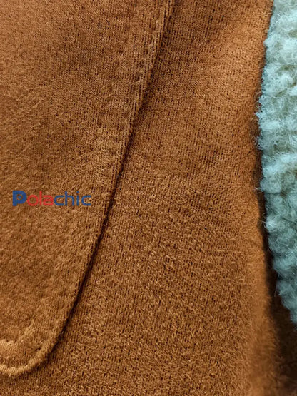 Veste sans manches rétro Patchwork Casual pour hommes