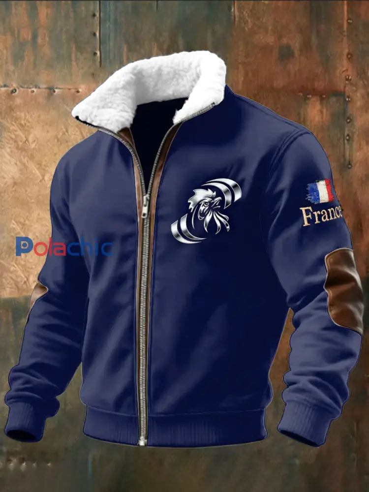 Veste Sweat Homme French Rooster Bleu Bleu Marine / S
