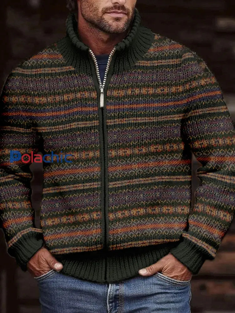 Vestes imprimées à rayures pour hommes en automne et en hiver comme image / S