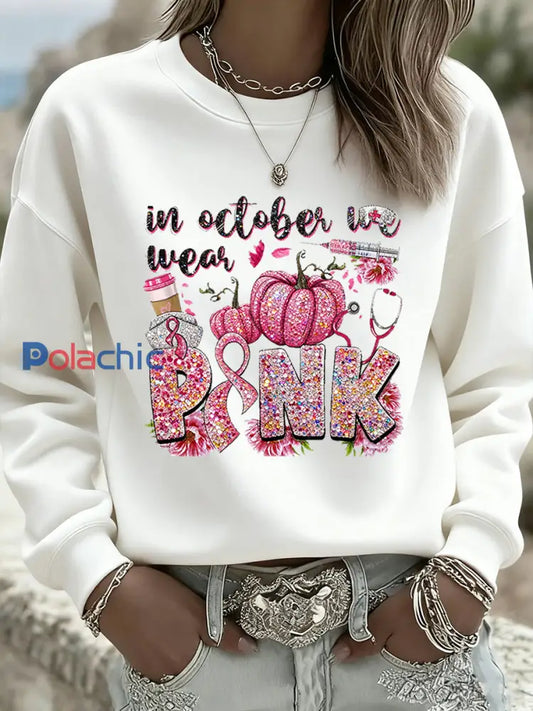 Vintage Floral Art Casual Crewneck Sweatshirt des femmes A / S