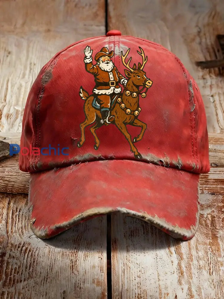 Western Santa Claus Unisexe Chapeaux Rouge / UN