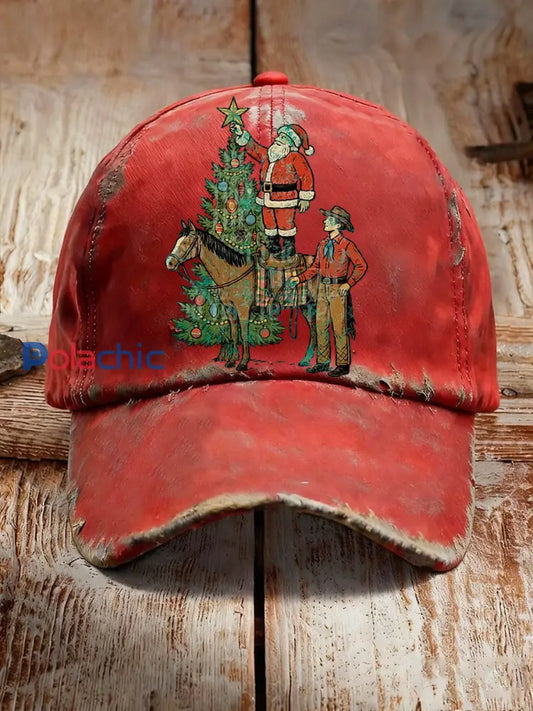 Western Santa Claus Unisexe Chapeaux Rouge / UN